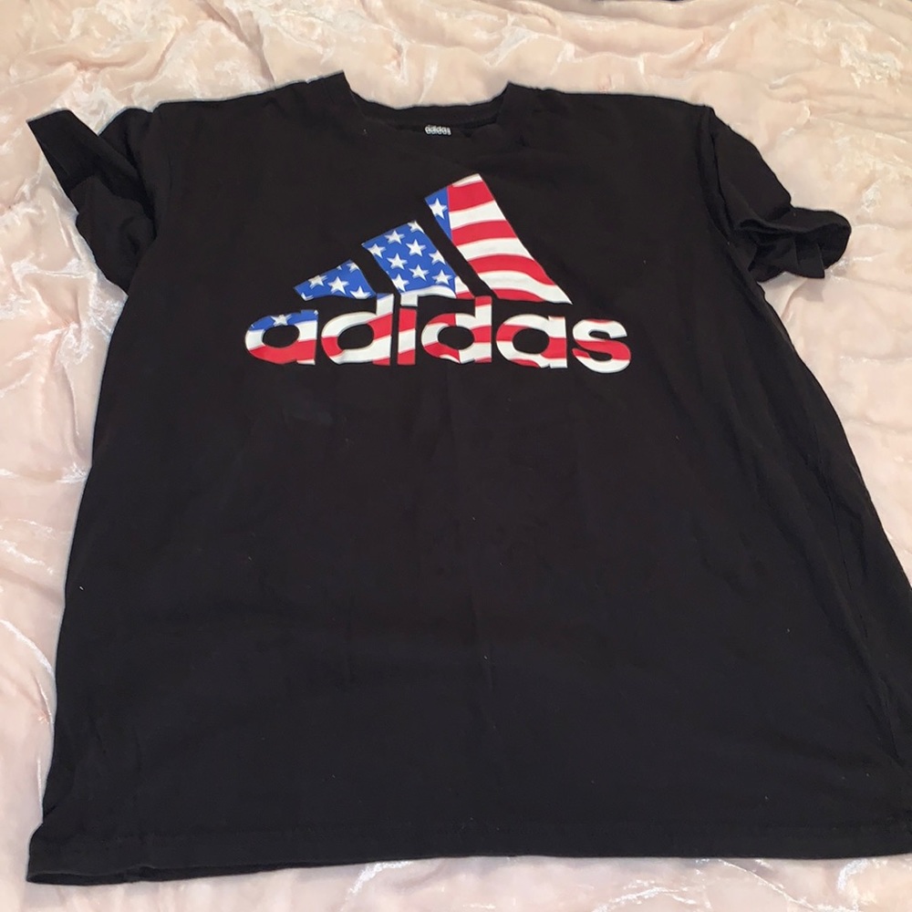 Black Adidas tee